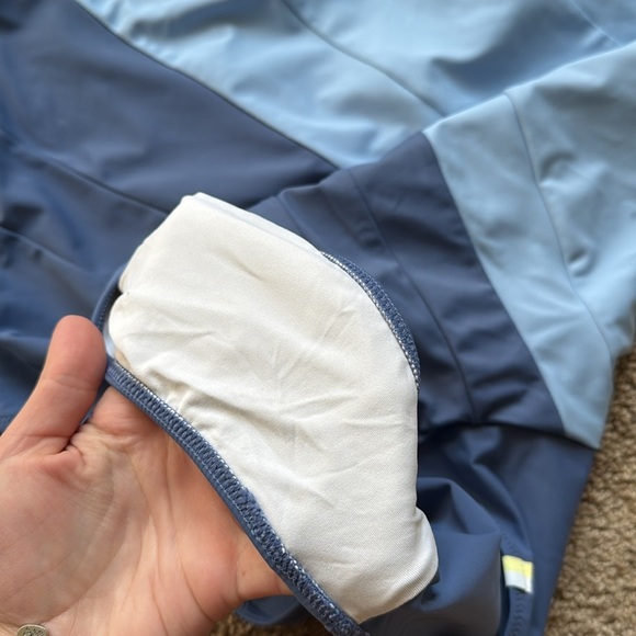 Summersalt The Sidestroke One Piece Swimsuit Sky Blue Mountain White Sand - Picture 3 of 8